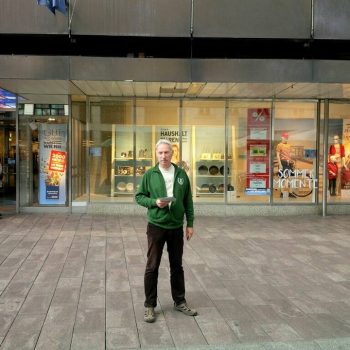 Informationsstand in Saarbrücken mit unserem Parteivorsitzenden Klaus Armstroff