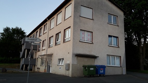 Das Asyanltenheim in der Garbenheimer Kreisstraße 120