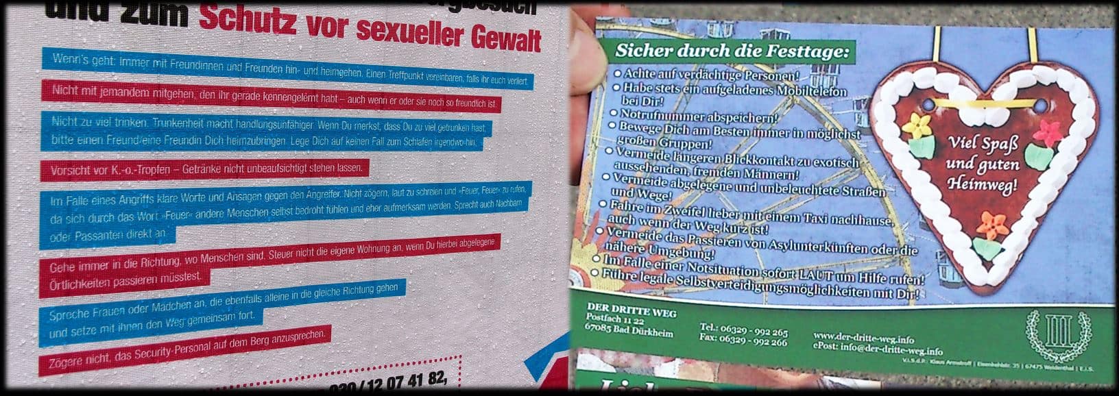 Offizielle Sicherheitshinweise und die vom „III. Weg“ im Vergleich
