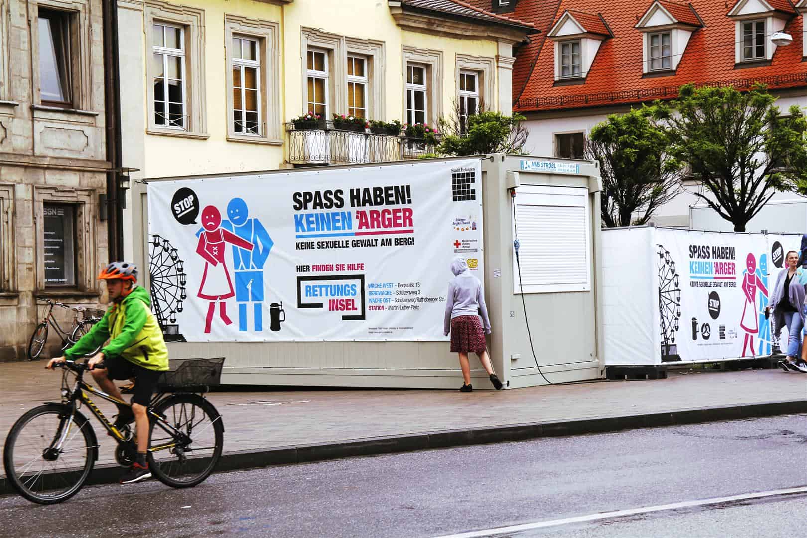Rettungsinsel in Erlangen