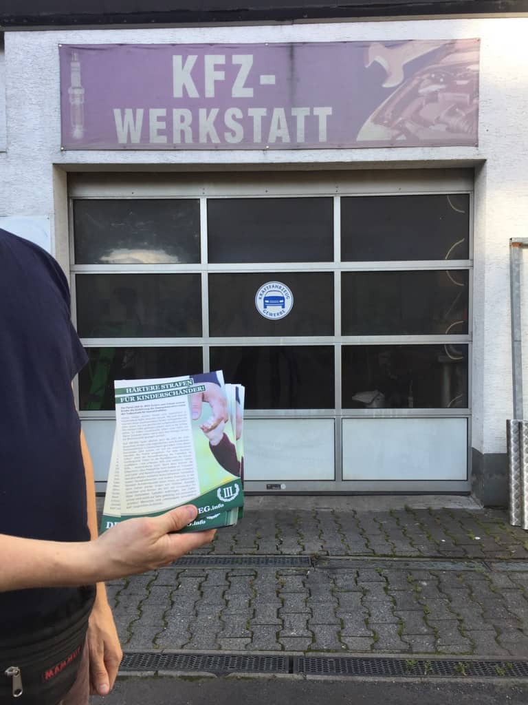 Die Werkstatt des Haupttatverdächtigen