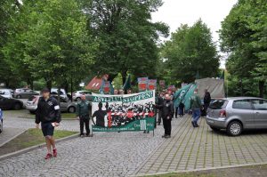Aufstellung der Demonstration in Templin