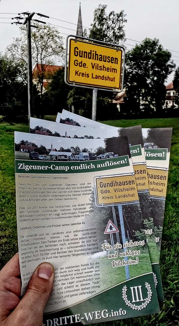 Zahlreiche Flugblätter wurden in Gundihausen, Vilsheim und Langenvils verteilt