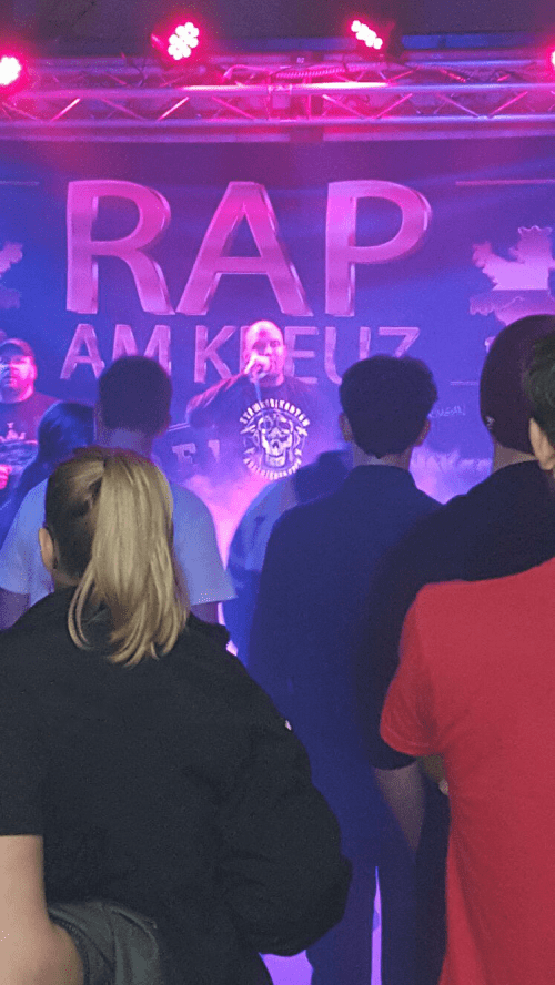 Makss Damage beim „Rap am Kreuz“ diesen Jahres