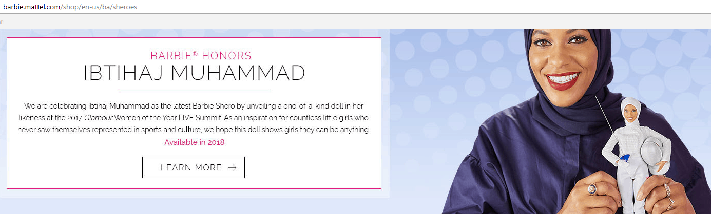 Screenshot von http://barbie.mattel.com