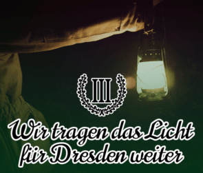 Wir tragen das Licht für Dresden weiter