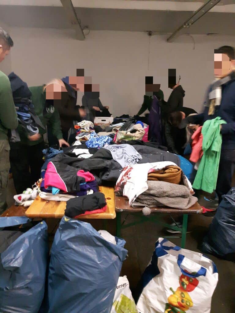 Kleidersortierung in Berlin