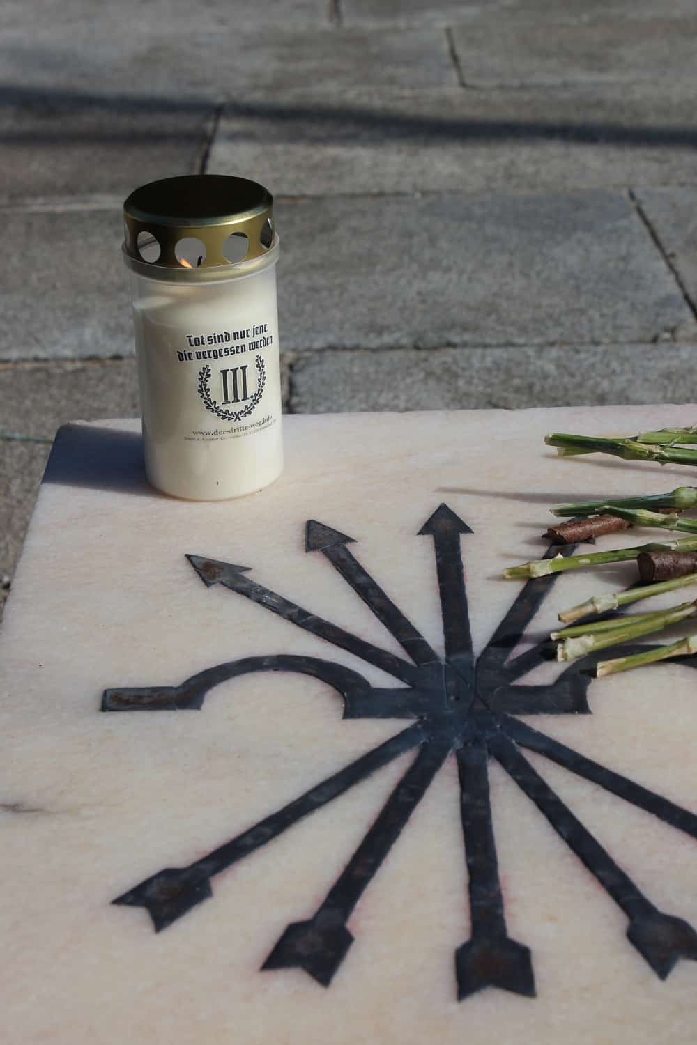 Gedenktafel für gefallener Kämpfer der spanischen Falange.