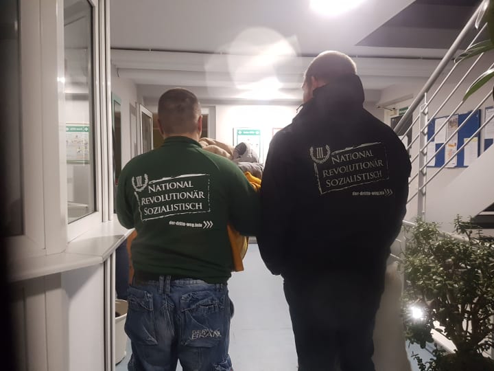 In der Unterkunft in Groß-Gerau