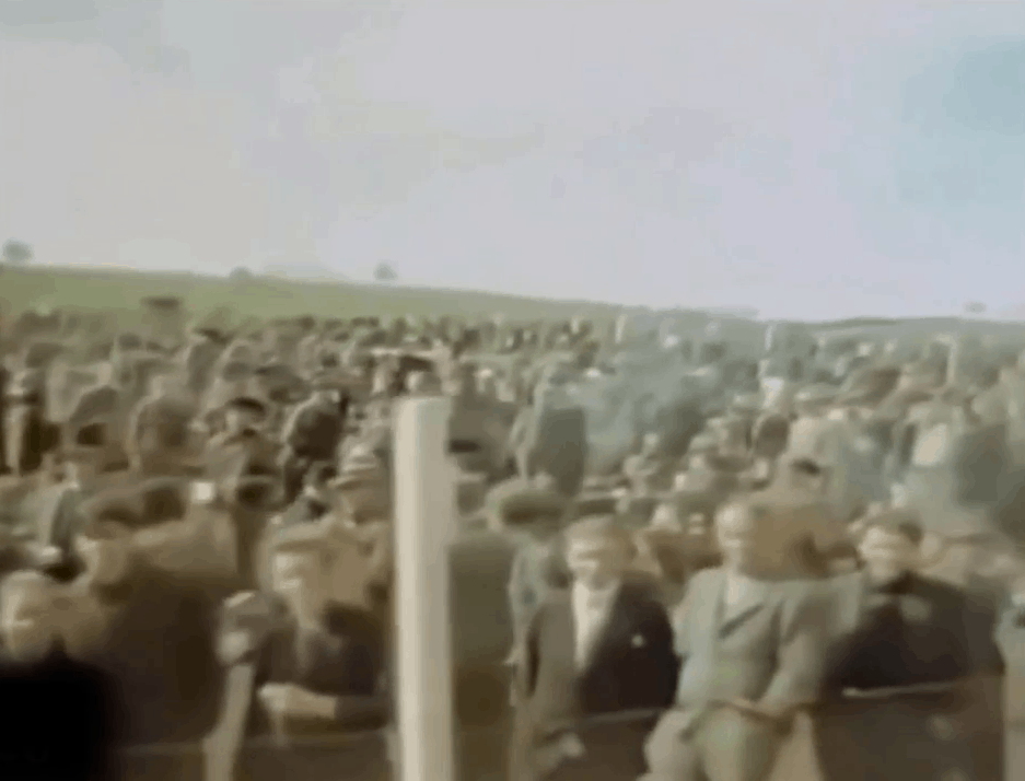 Zivilisten im Lager Langenzenn Ausschnitt aus einem Film der US-Army