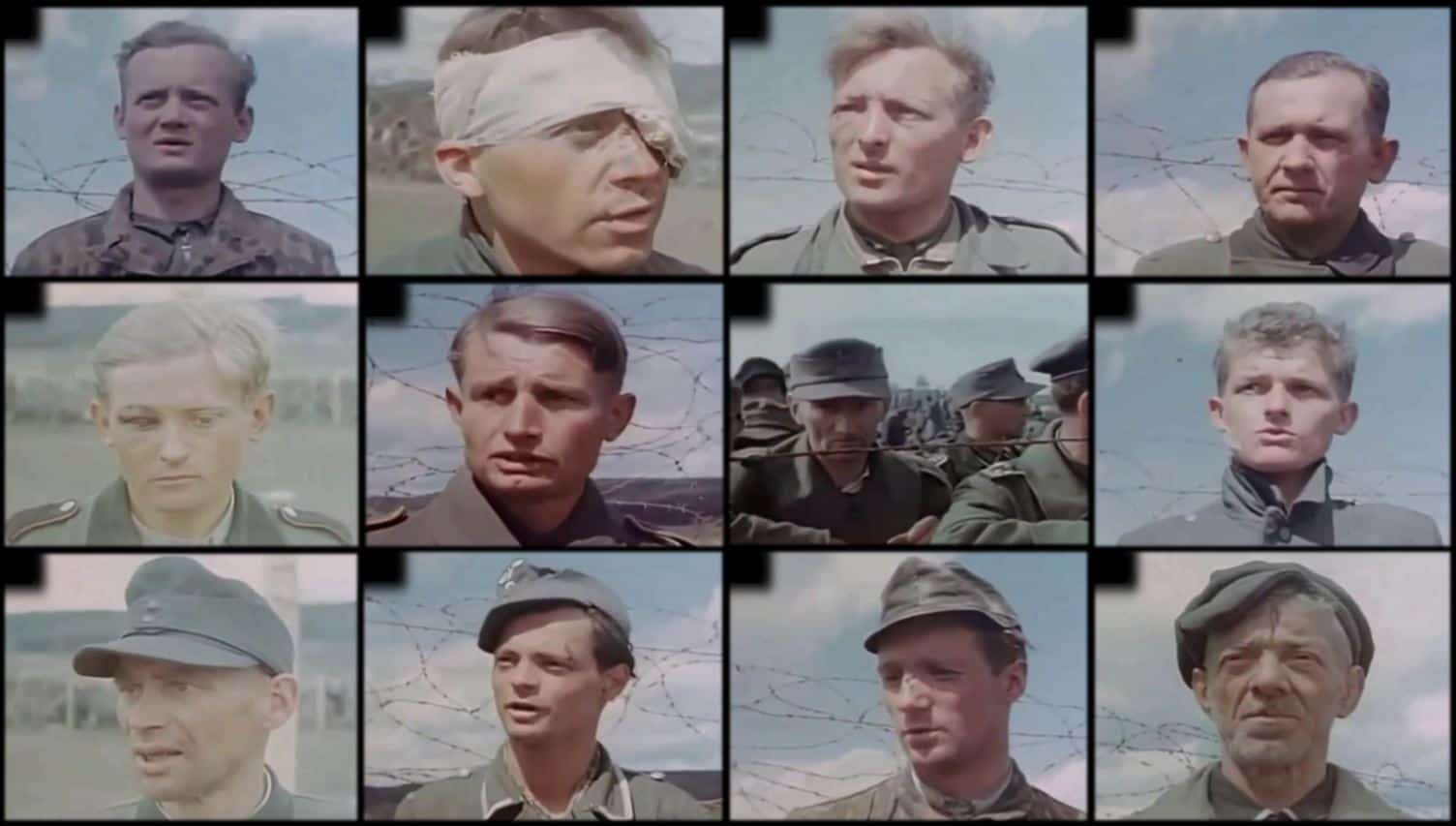 Aufnahmen der US-Army von deutschen Gefangenen in Langenzenn