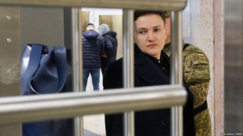 Die inhaftierte Savchenko