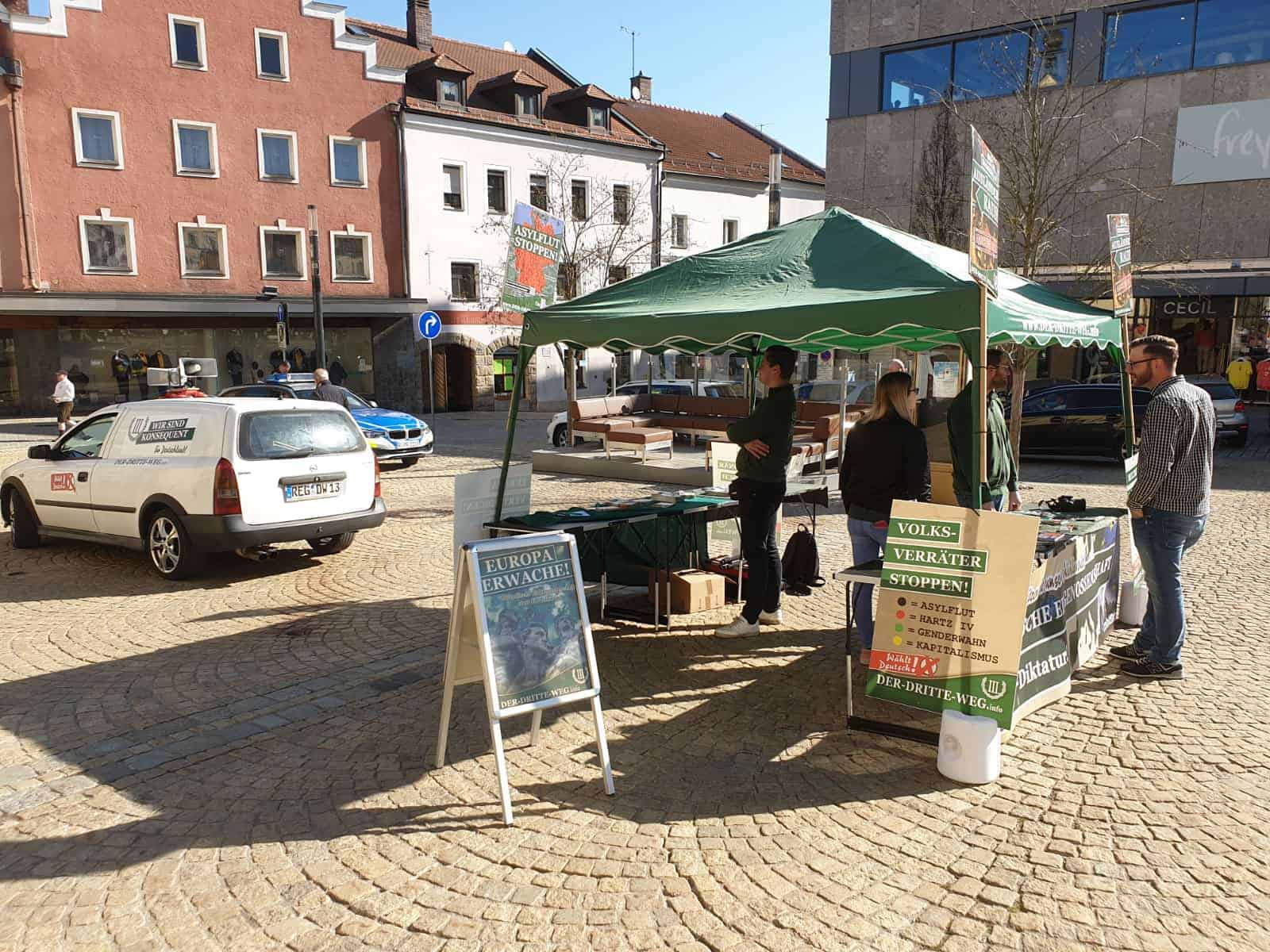 Infostand in Cham - Aktionstag zur Europawahl