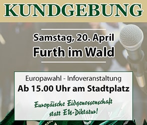 Der Dritte Weg Kundgebung Furth im Wald 20. April