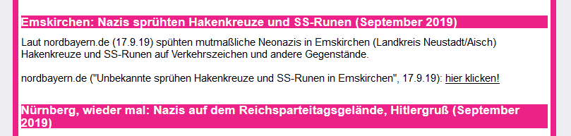 Screenshot Nürnberg Nazistopp