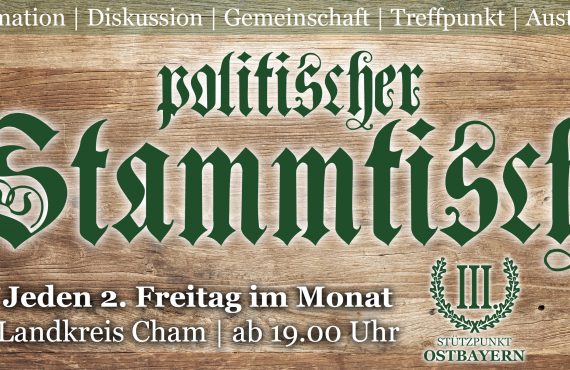 Stammtisch Dritter Weg Cham Twitterbild