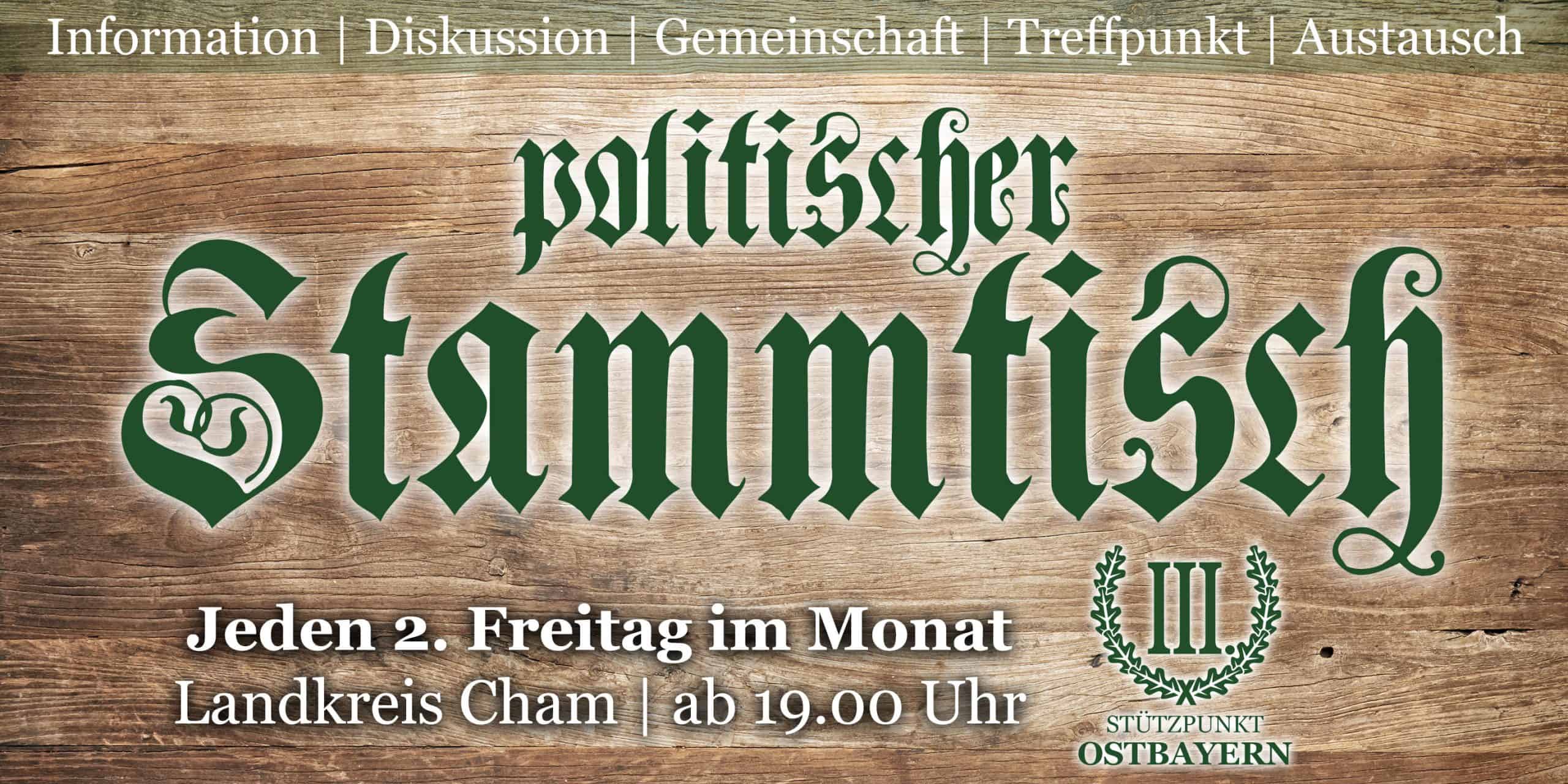 Stammtisch Dritter Weg Cham Twitterbild