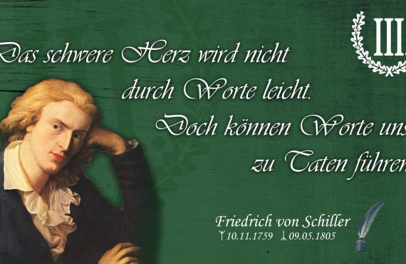 Das schwere Herz wird nicht durch Worte leicht. Doch können Worte uns zu Taten führen.