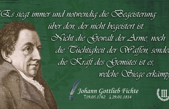 Es siegt immer und notwendig die Begeisterung über den, der nicht begeistert ist.