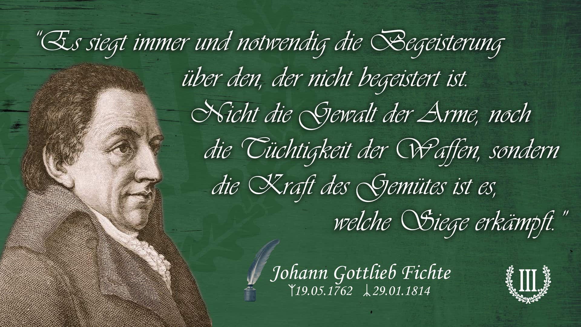 Es siegt immer und notwendig die Begeisterung über den, der nicht begeistert ist.