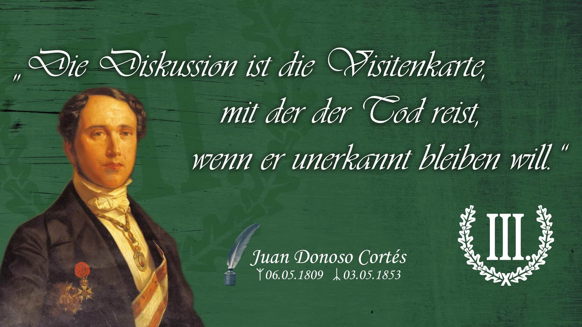 „Die Diskussion ist die Visitenkarte, mit der der Tod reist, wenn er unerkannt bleiben will.“