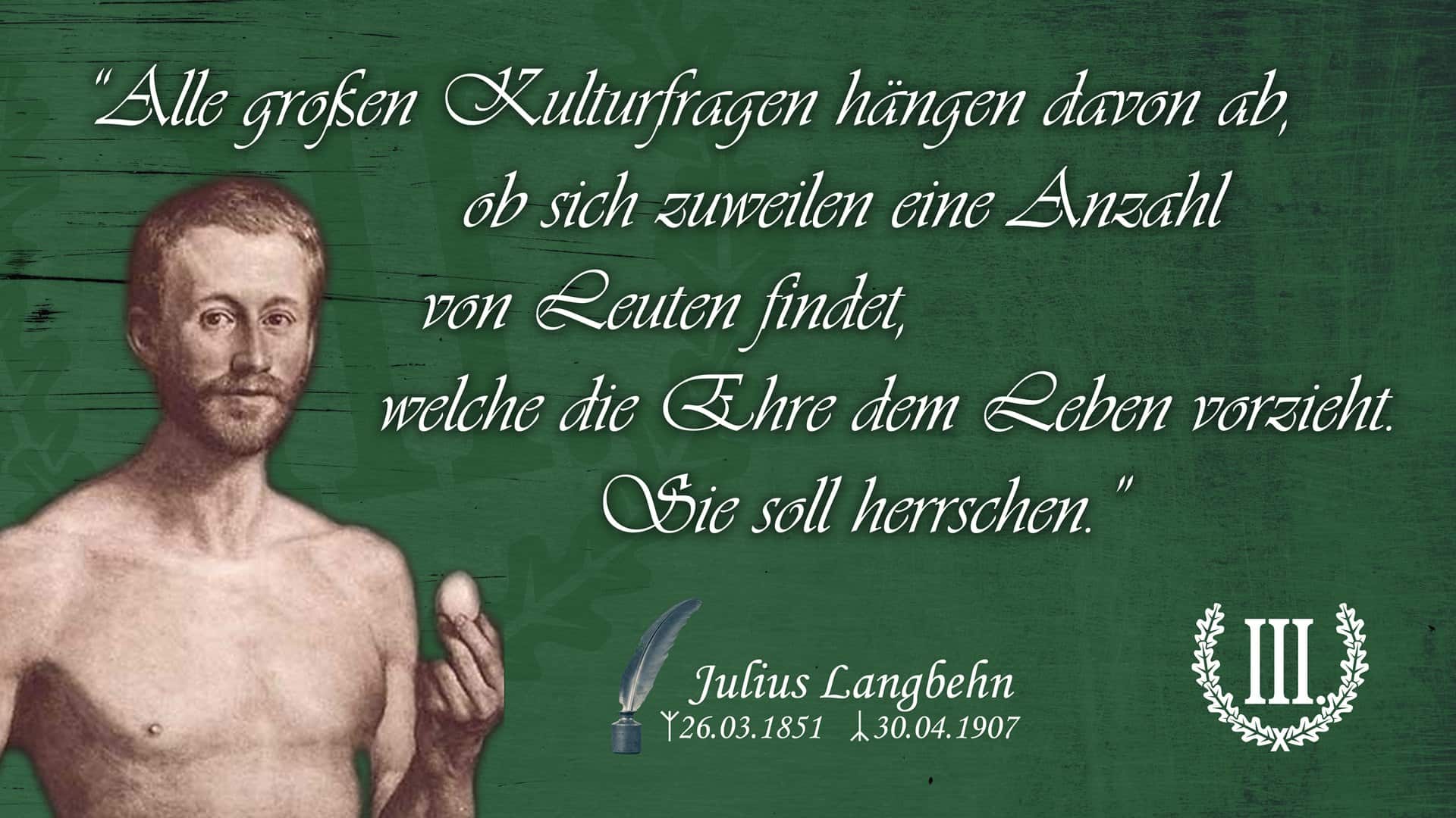 Alle großen Kulturfragen hängen davon ab, ob sich zuweilen eine Anzahl von Leuten findet, welche die Ehre dem Leben vorzieht. Sie soll herrschen.