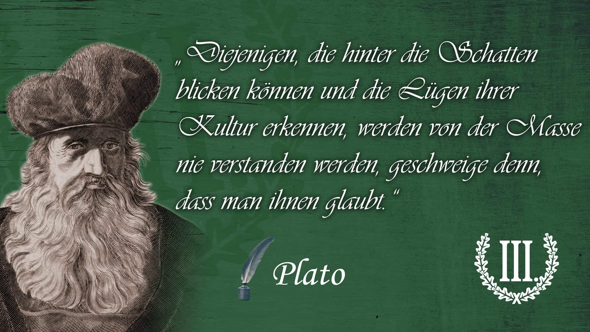 „Diejenigen, die hinter die Schatten blicken können und die Lügen ihrer Kultur erkennen, werden von der Masse nie verstanden werden, geschweige denn, dass man ihnen glaubt.“