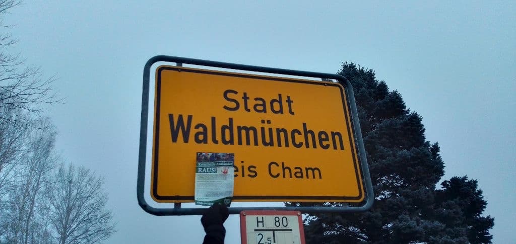 Flugblattverteilung Waldmünchen