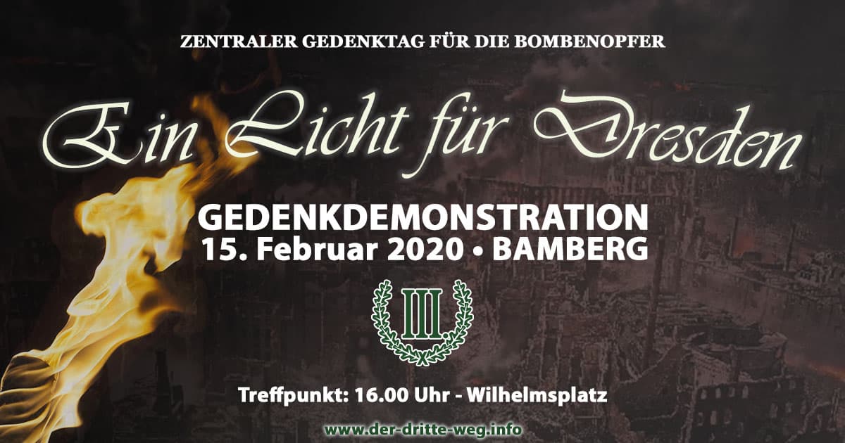 Ein Licht für Dresden Bamberg 2020