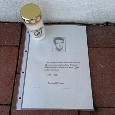 Reinhold Elstner Gedenken Reichertshofen