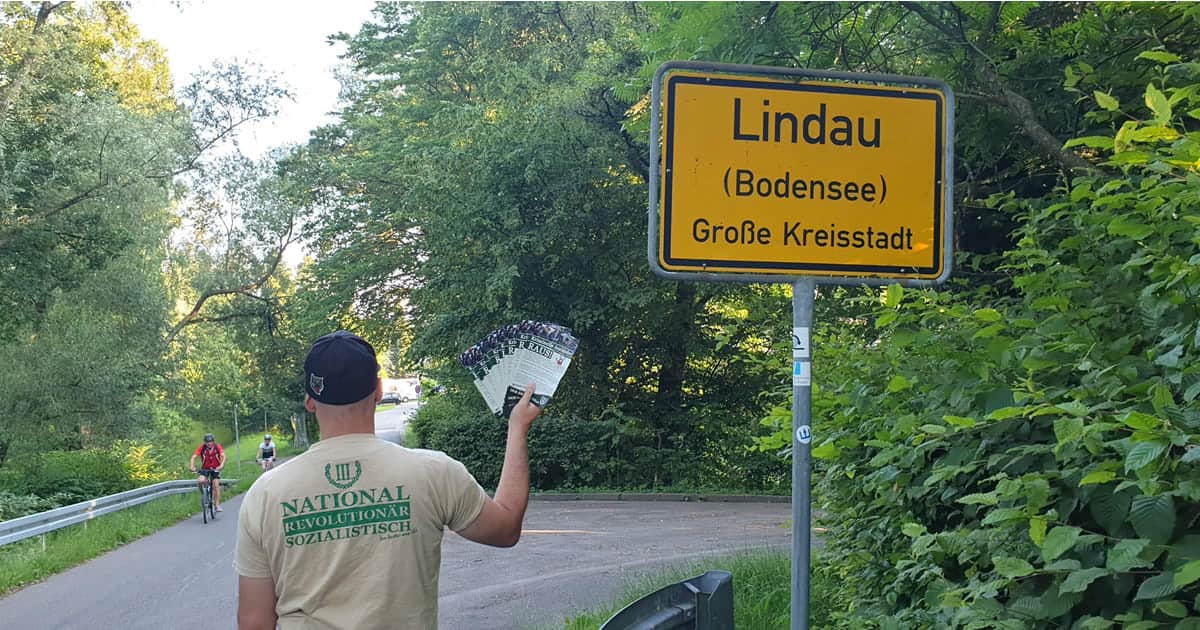Flugblattverteilung Lindau