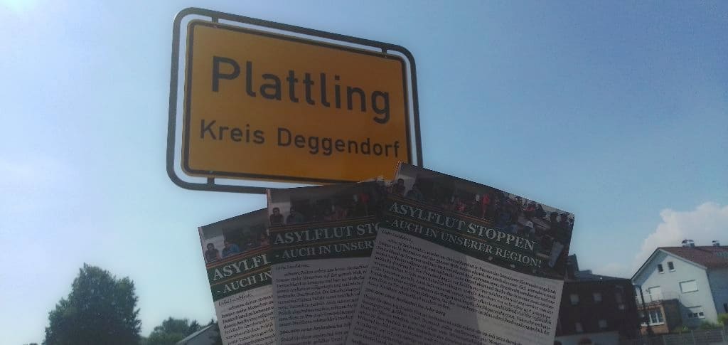 Flugblattverteilung Plattling