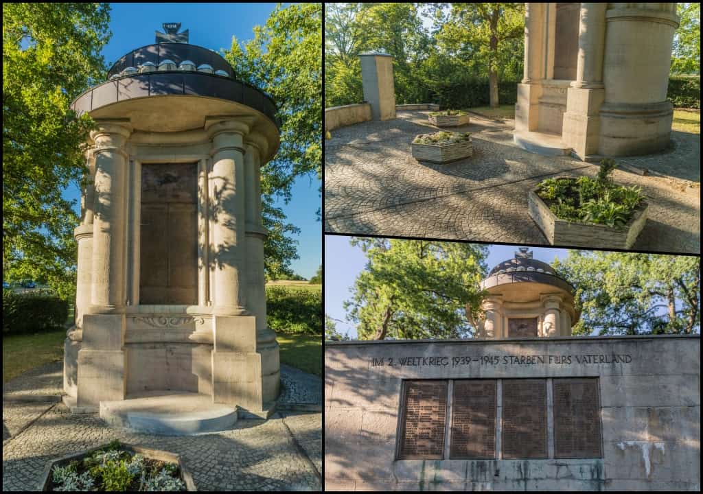 Ehrenmal nach dem Reinigungseinsatz