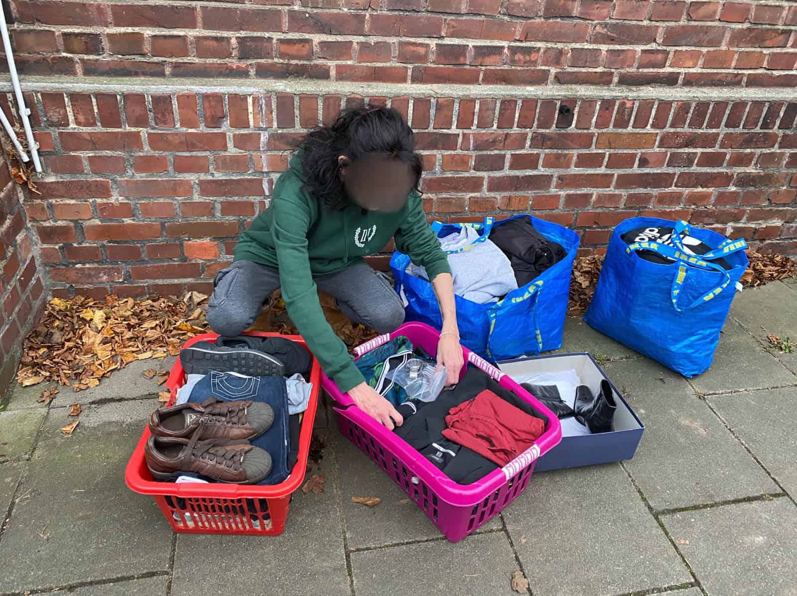 Winterhilfe - Sammlung in Düsseldorf