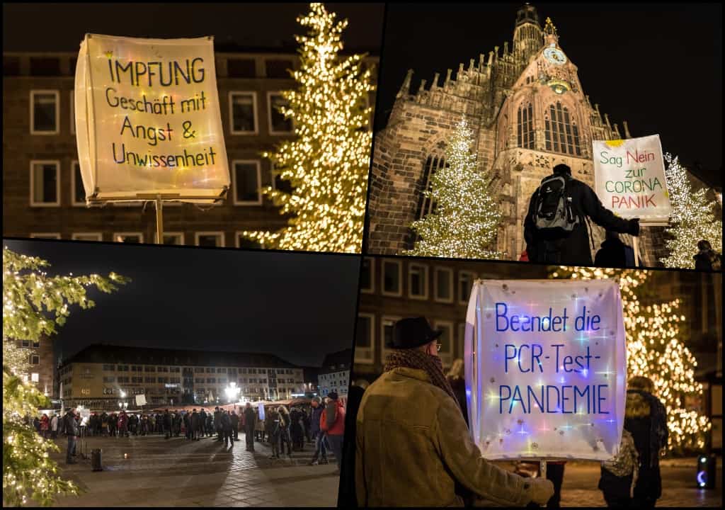 Kundgebung vor der Frauenkirche