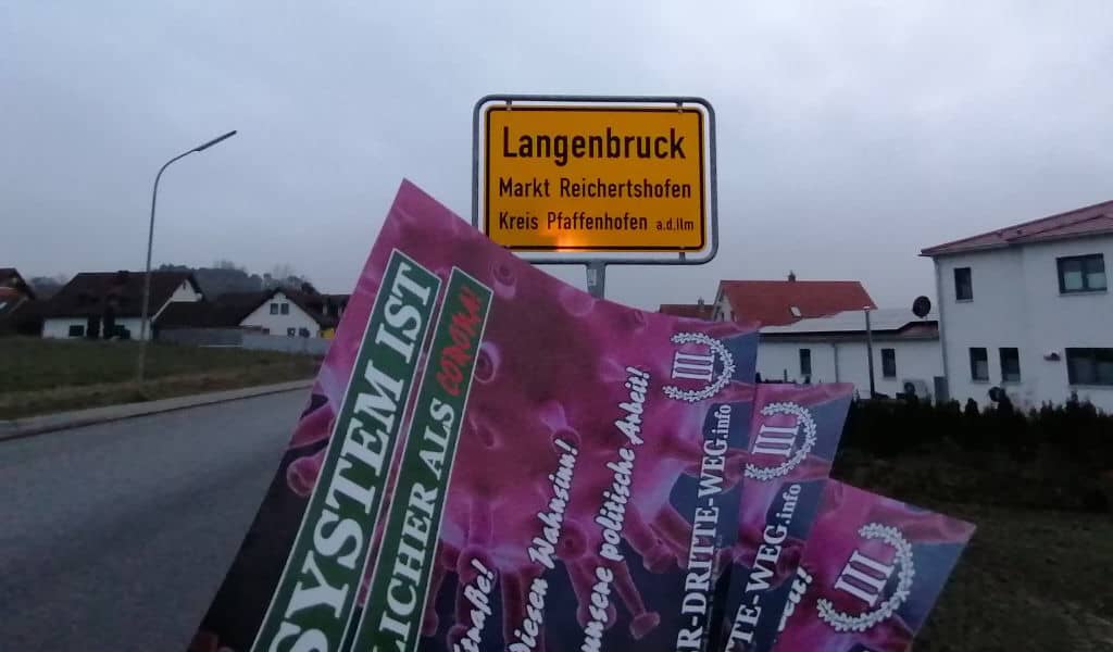 Flugblattverteilung im nördlichen Landkreis Pfaffenhofen