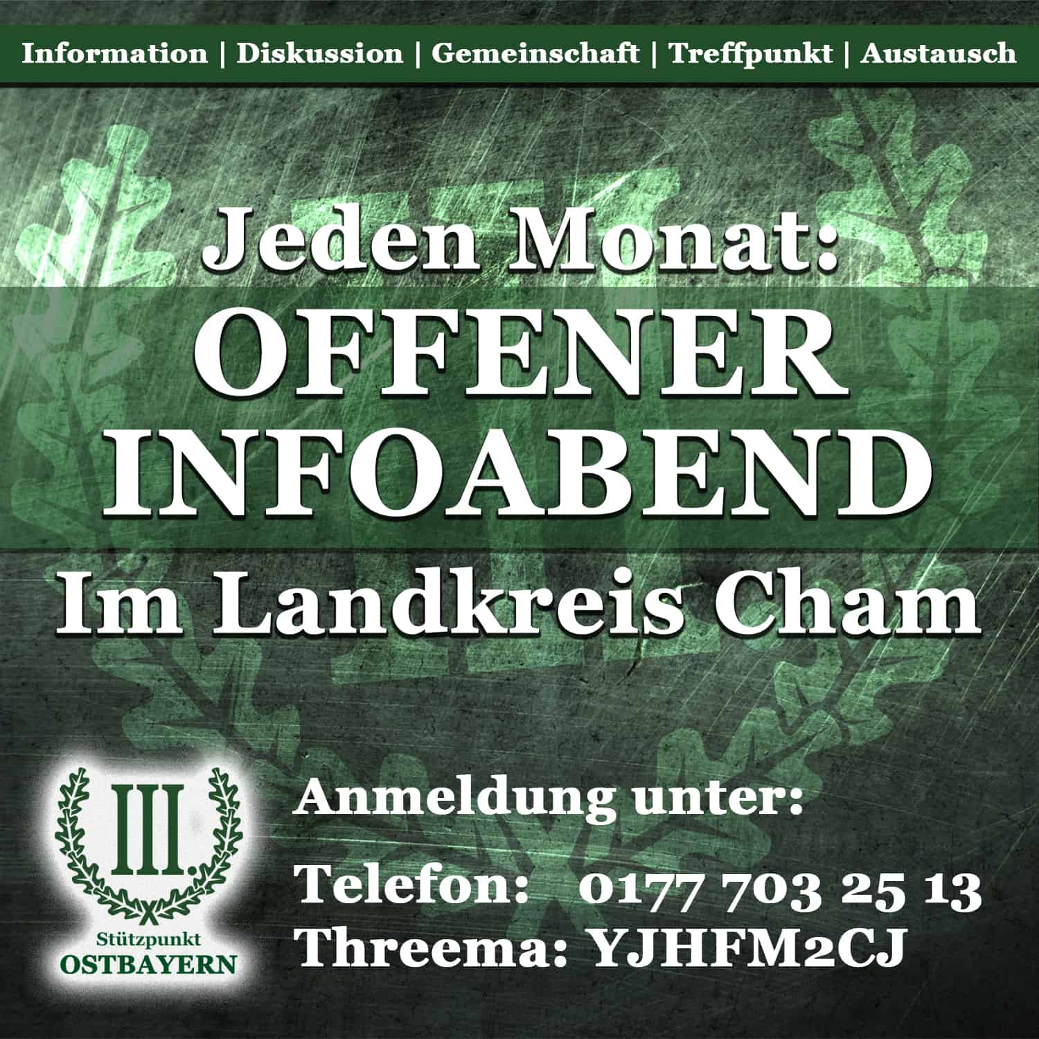 Offener Infoabend - Stützpunkt Ostbayern
