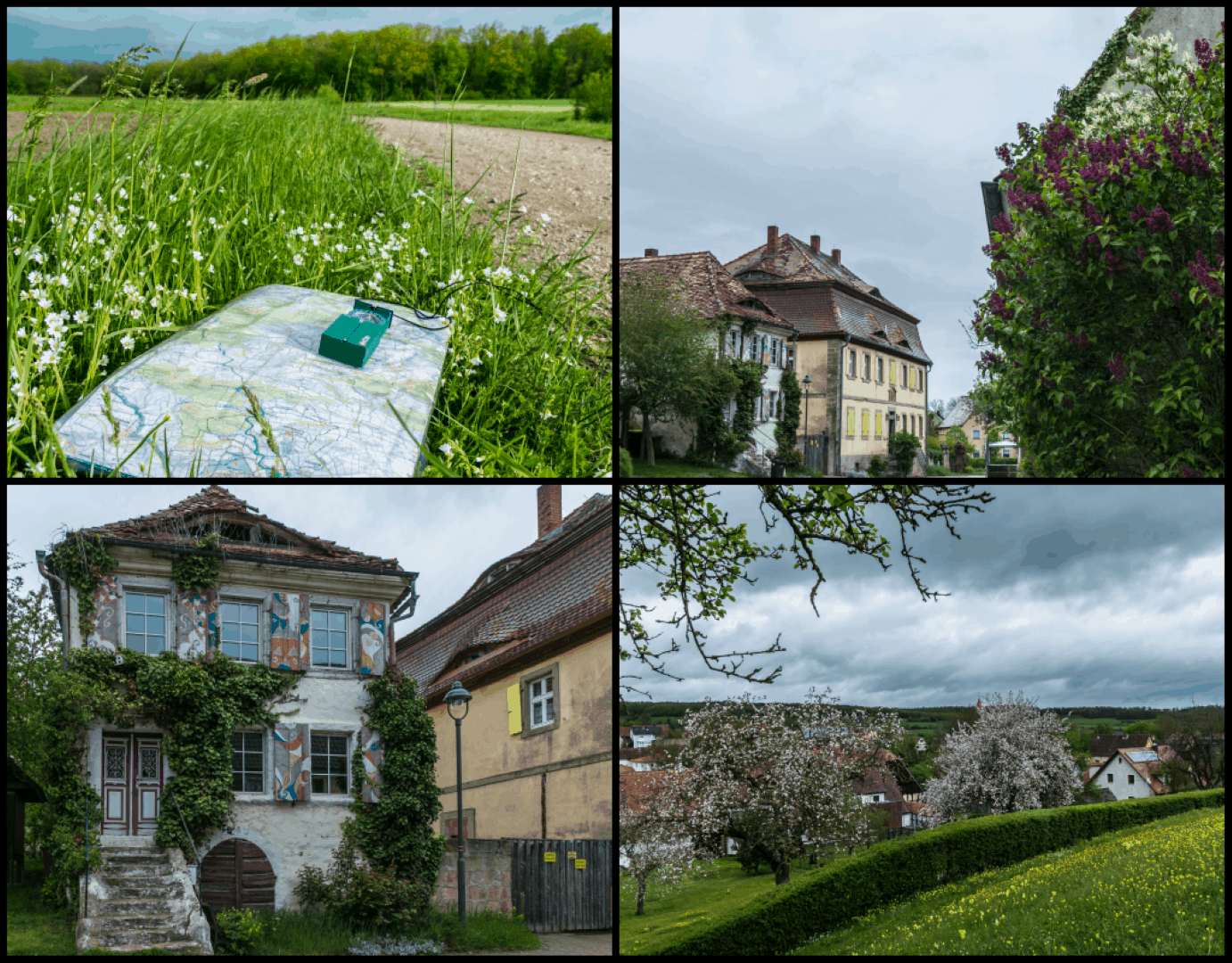 Kontrolle der Karte, malerisches Herbolzheim, Blick nach Norden über Oberntief