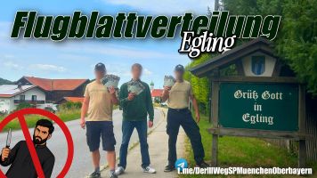 Nach Messerattacke: Flugblattverteilung in Egling